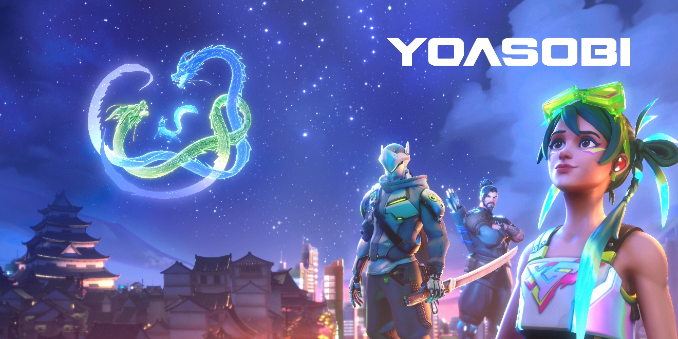 《鬥陣特攻》與YOASOBI合作活動全新短篇故事現已推出,玩家可與源氏一起前往東京,回憶他與半藏、霧子結伴度過的童年時光.jpg