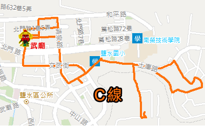 2017鹽水元宵迎蜂炮活動路線-C
