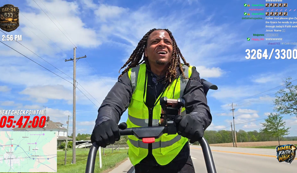 Twitch 實況主執行「徒步橫跨美國」慈善企劃途中遭後車撞擊！報平安表示：會持續走完！