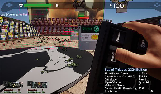 再只買不玩啊！Steam搞笑砍殺《Game Quest》會偵測「收藏庫」並生成怪物痛扁玩家