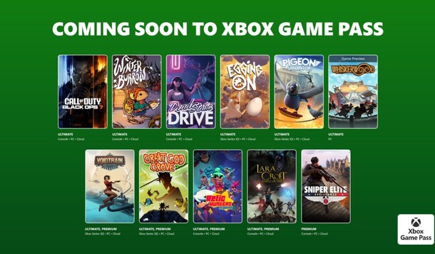 【Xbox Game Pass】公開 11 月遊戲陣容，《決勝時刻：黑色行動7》強勢登場