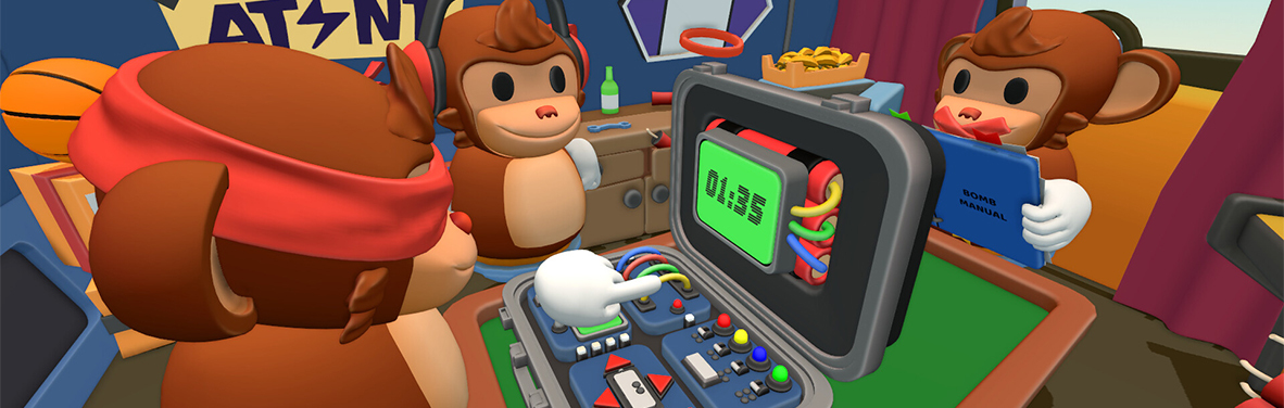 啞猴、瞎猴、聾猴組隊拆炸彈！Steam多人合作《BOMBANANA!》8月挑戰地獄級溝通難度