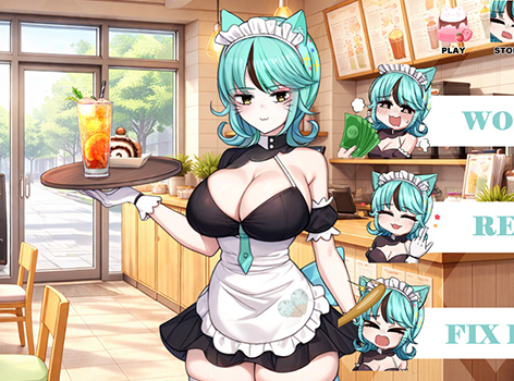 放置玩法ｘ視覺小說《人外美少女體液飲料店》登陸BokiBoki！貓娘老闆帶你從打工仔變創業狂