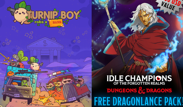 【EPIC】最新限免遊戲公開《蕪菁男孩搶銀行》、《被遺忘國度：放置群英》領取後永久收藏