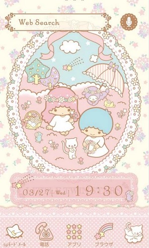 免費Android 背景主題】日本限定下載,三麗鷗KiKi LaLa、雙子星、Hello