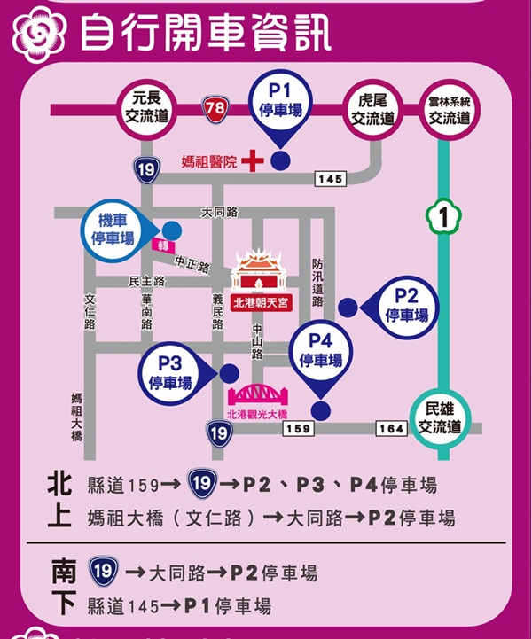 自行開車 北港